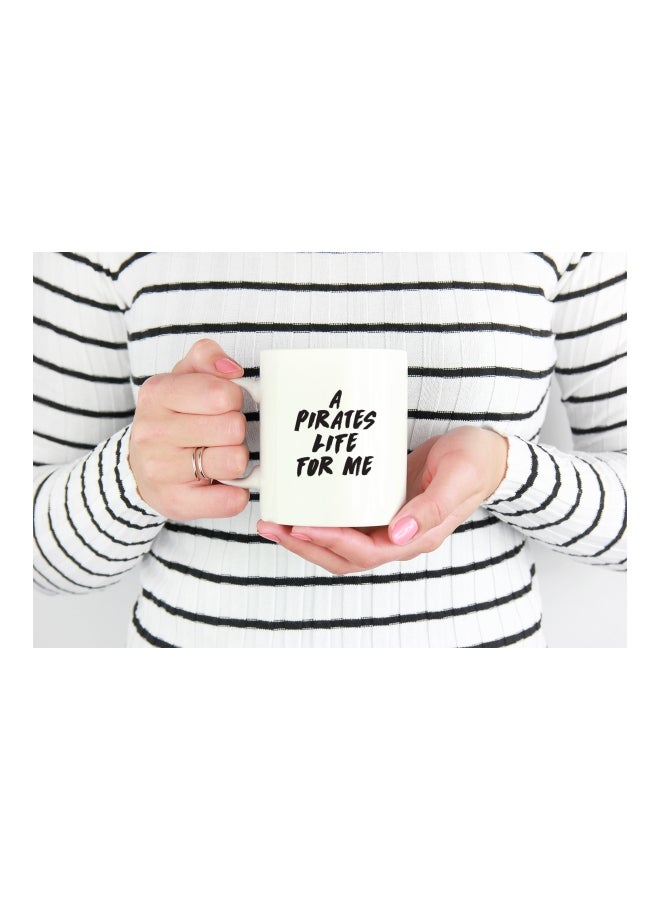 LOUD UNIVERSE Pirates of the Caribbean Movie Art Printed Coffee Mug White/Black  - Image 3