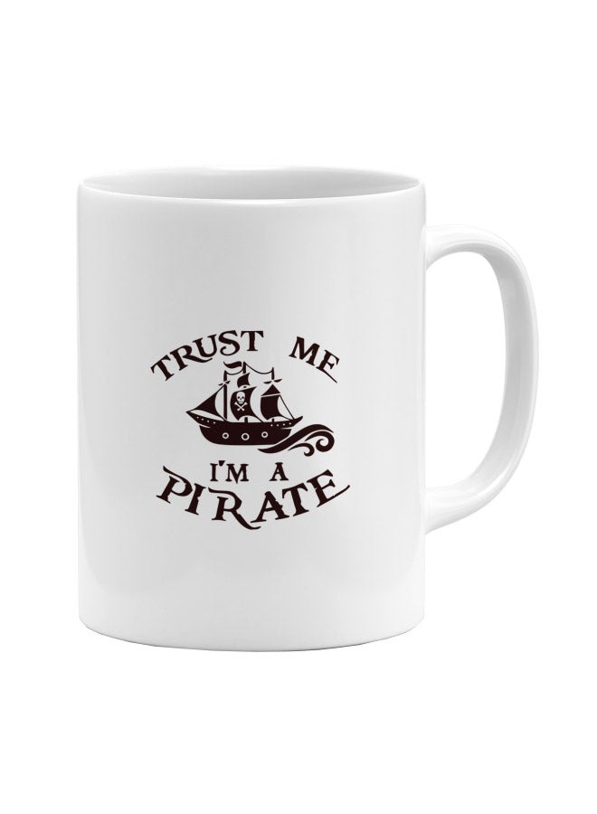 LOUD UNIVERSE Pirates of the Caribbean Movie Art Printed Coffee Mug White/Black  - Image 1