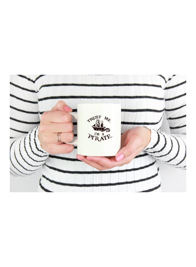 LOUD UNIVERSE Pirates of the Caribbean Movie Art Printed Coffee Mug White/Black  - Image 3