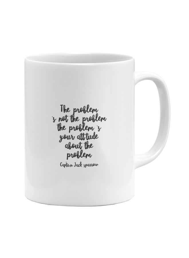 LOUD UNIVERSE Pirates of the Caribbean Movie Art Printed Coffee Mug White/Black  - Image 1