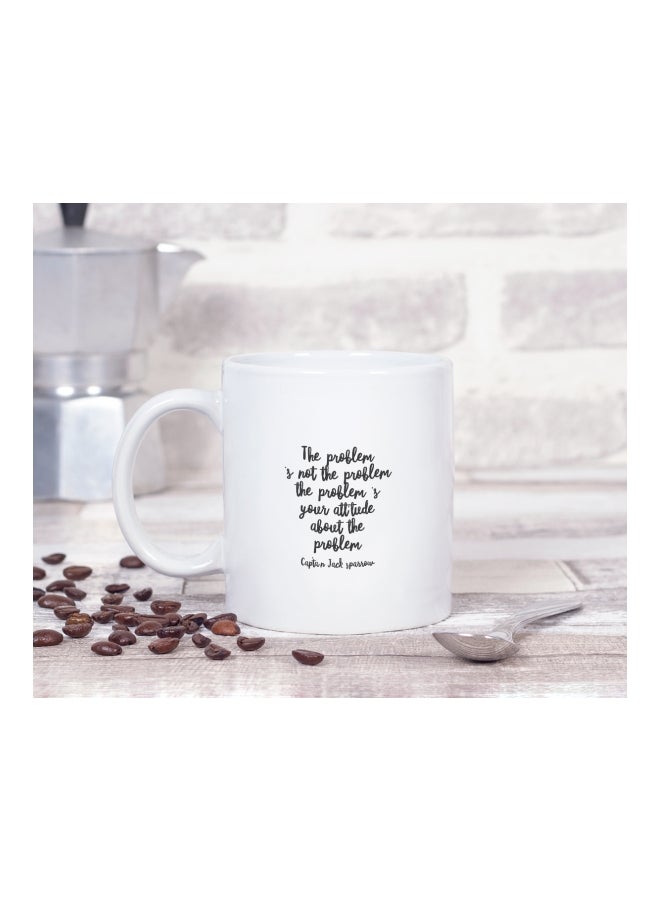 LOUD UNIVERSE Pirates of the Caribbean Movie Art Printed Coffee Mug White/Black  - Image 2