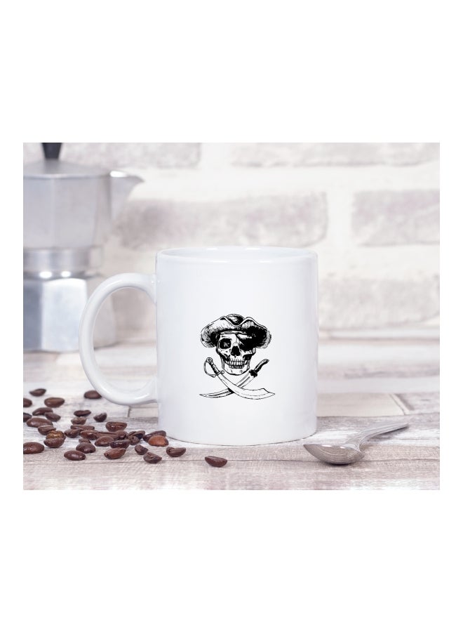 LOUD UNIVERSE Pirates Of The Caribbean Movie Art Printed Coffee Mug White/Black  - Image 2