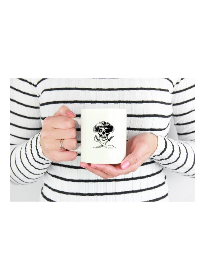 LOUD UNIVERSE Pirates Of The Caribbean Movie Art Printed Coffee Mug White/Black  - Image 3