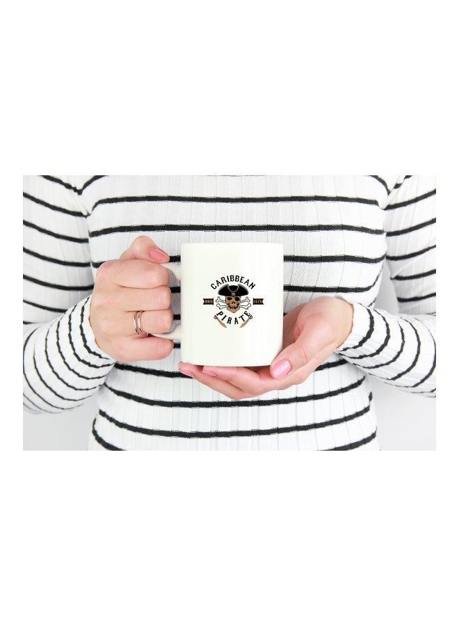 LOUD UNIVERSE - Pirates Of The Caribbean Movie Art Printed Coffee Mug White/Black White/Black - Image 1