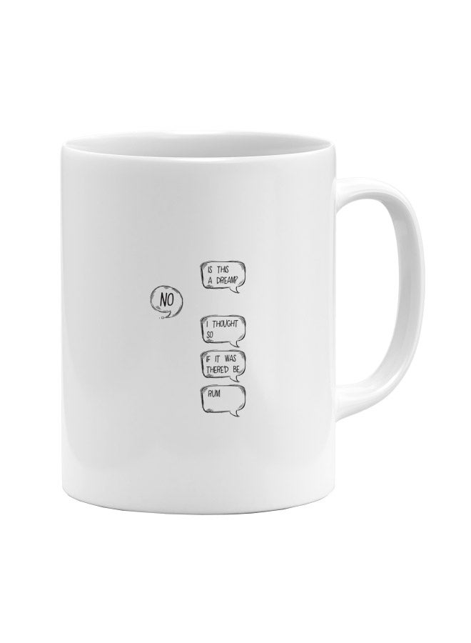 LOUD UNIVERSE Pirates of the Caribbean Movie Art Printed Coffee Mug White/Black  - Image 1