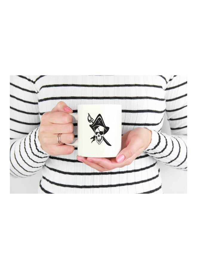 LOUD UNIVERSE - Pirates Of The Caribbean Movie Art Printed Coffee Mug White/Black White/Black - Image 1