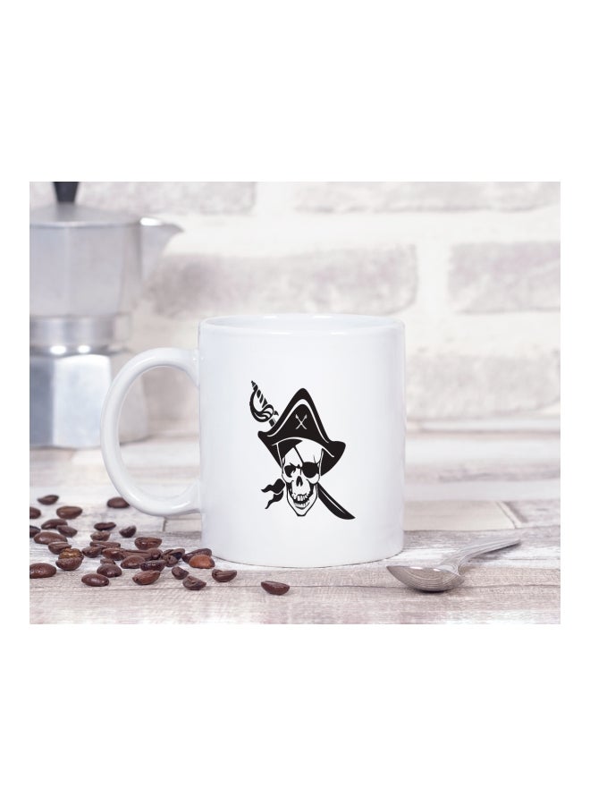 LOUD UNIVERSE - Pirates Of The Caribbean Movie Art Printed Coffee Mug White/Black White/Black - Image 1