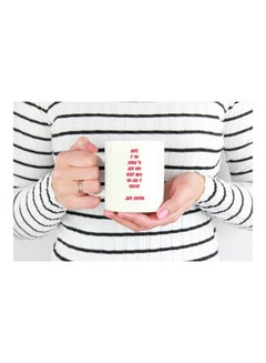 LOUD UNIVERSE Jack Sparrow Quote Printed Coffee Mug White/Red  - Image 3