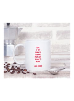 LOUD UNIVERSE Jack Sparrow Quote Printed Coffee Mug White/Red  - Image 2
