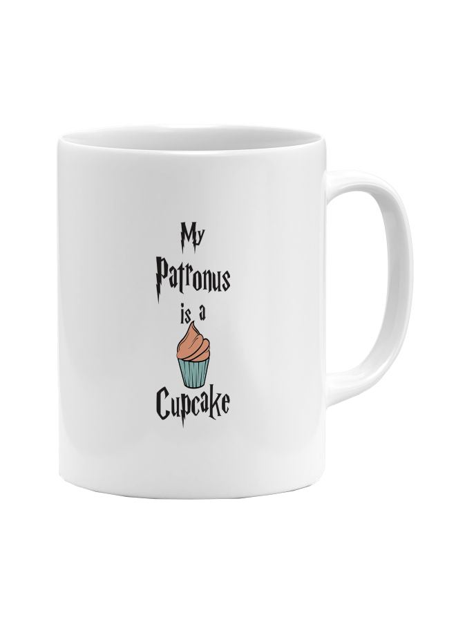 لاود يونيفيرس قدح قهوة مطبوع أبيض/ أسود - Image 1