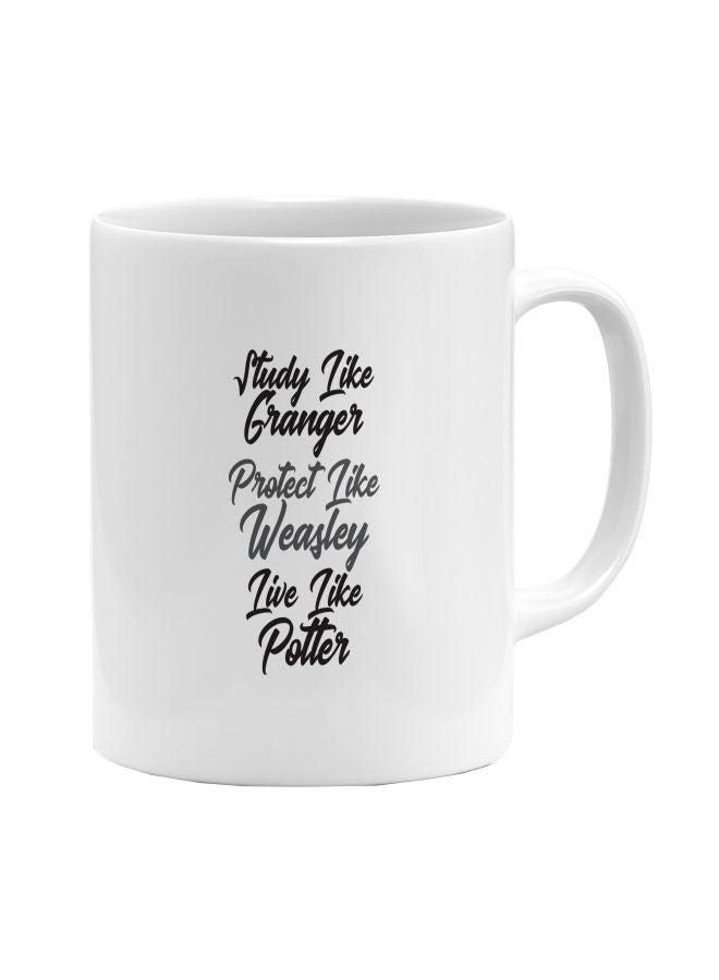LOUD UNIVERSE Printed Coffee Mug White/Black  - Image 1