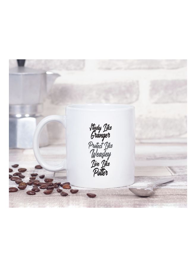 LOUD UNIVERSE Printed Coffee Mug White/Black  - Image 2