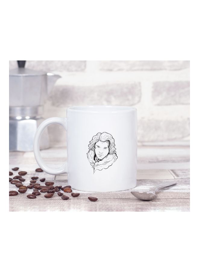 LOUD UNIVERSE Jon Snow Minimal King In North Printed Coffee Mug White/Black  - Image 2