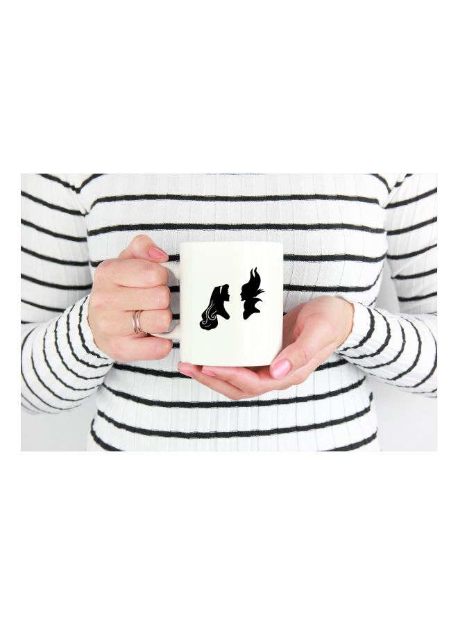 LOUD UNIVERSE Printed Coffee Mug White/Black  - Image 3