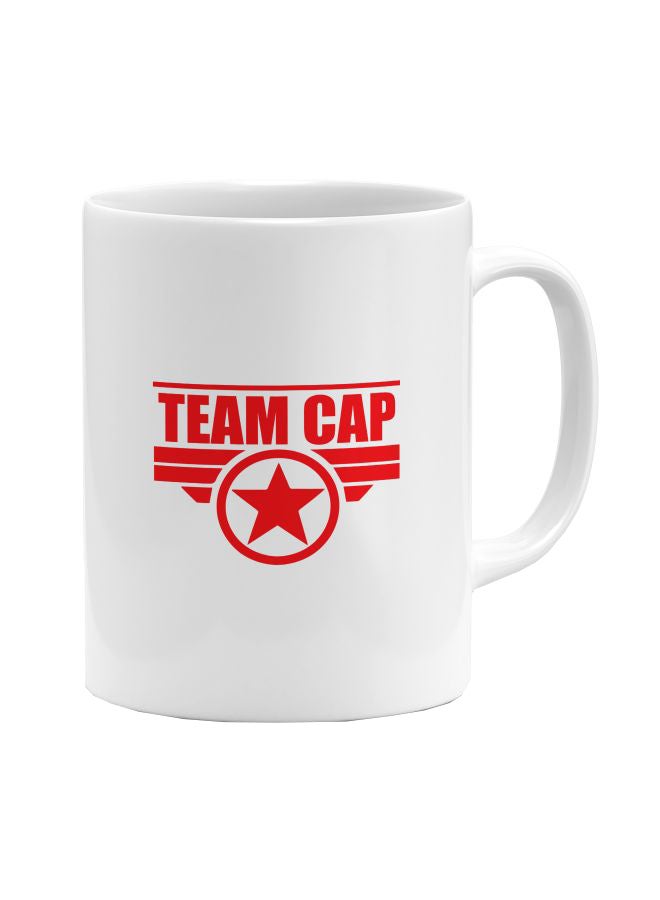 LOUD UNIVERSE Team Cap Printed Coffee Mug White/Red  - Image 1
