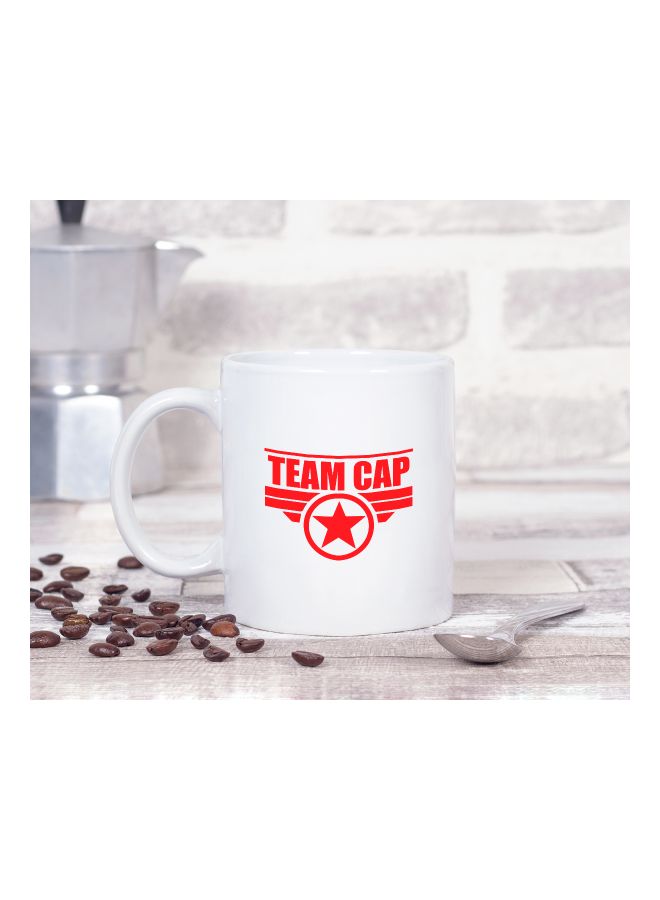 LOUD UNIVERSE Team Cap Printed Coffee Mug White/Red  - Image 2