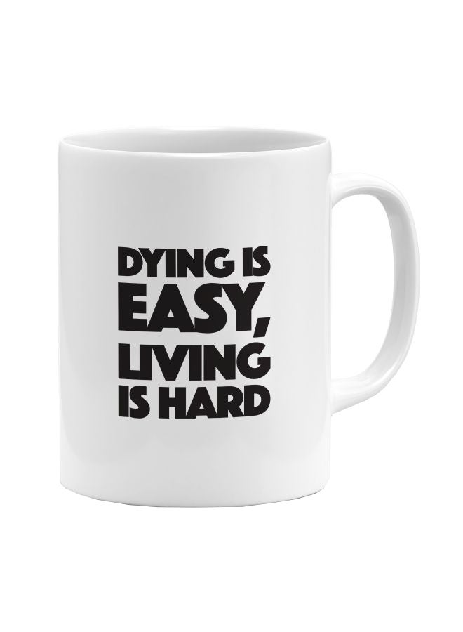 LOUD UNIVERSE Avengers Quote Printed Coffee Mug White/Black  - Image 1