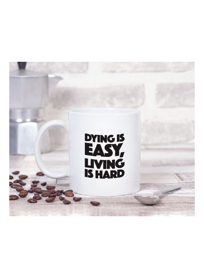 LOUD UNIVERSE Avengers Quote Printed Coffee Mug White/Black  - Image 2