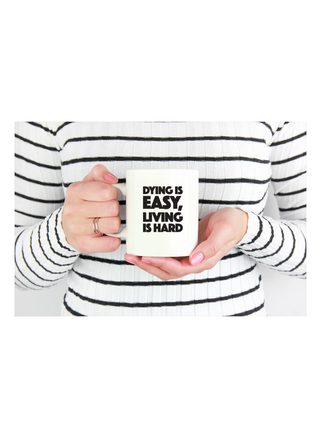 LOUD UNIVERSE Avengers Quote Printed Coffee Mug White/Black  - Image 3