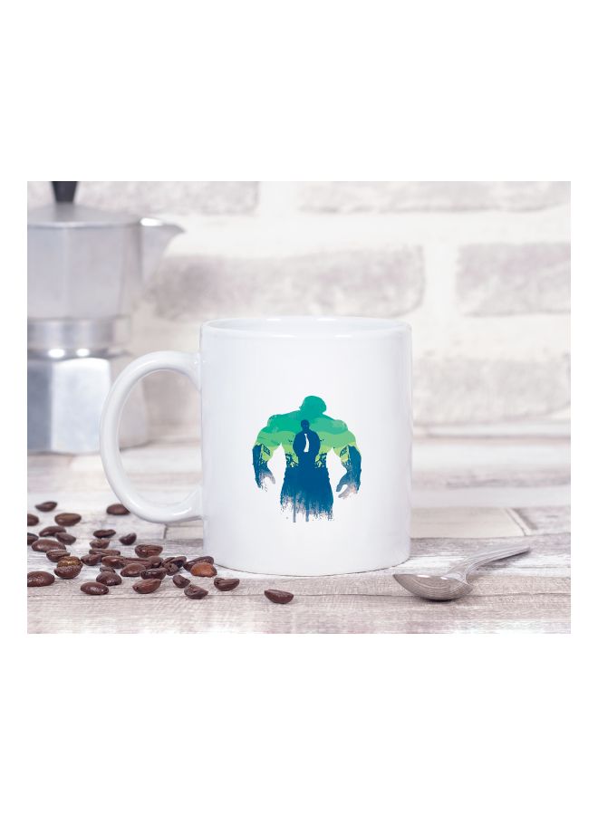 LOUD UNIVERSE Avengers Dr Hulk Printed Coffee Mug White/Green/Blue  - Image 2