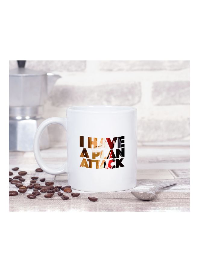 LOUD UNIVERSE Iron Man Quoted Coffee Mug White/Yellow/Red  - Image 2