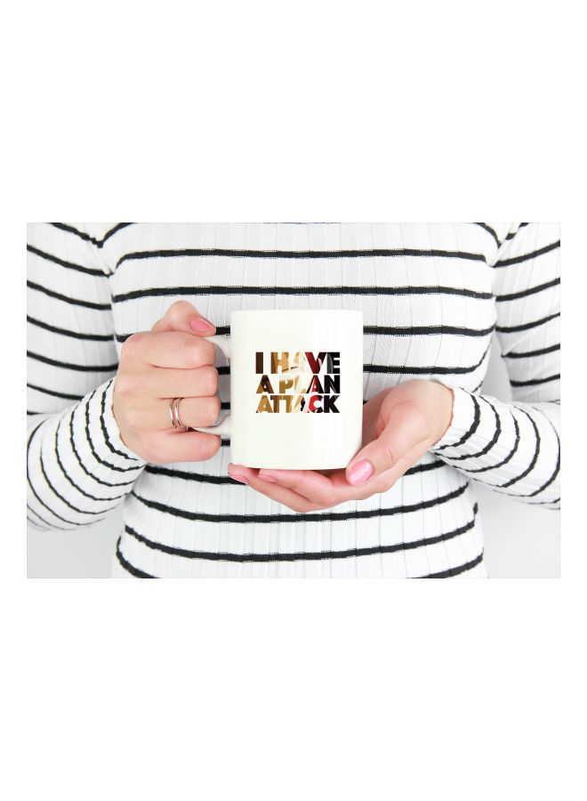 LOUD UNIVERSE Iron Man Quoted Coffee Mug White/Yellow/Red  - Image 3
