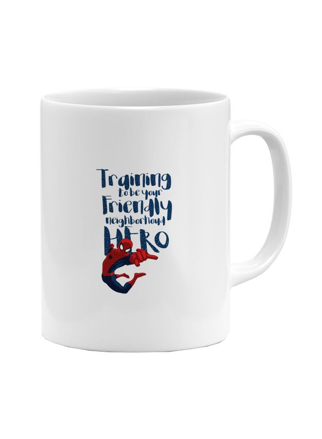 LOUD UNIVERSE Spider Man Printed Coffee Mug White/Blue/Red  - Image 1