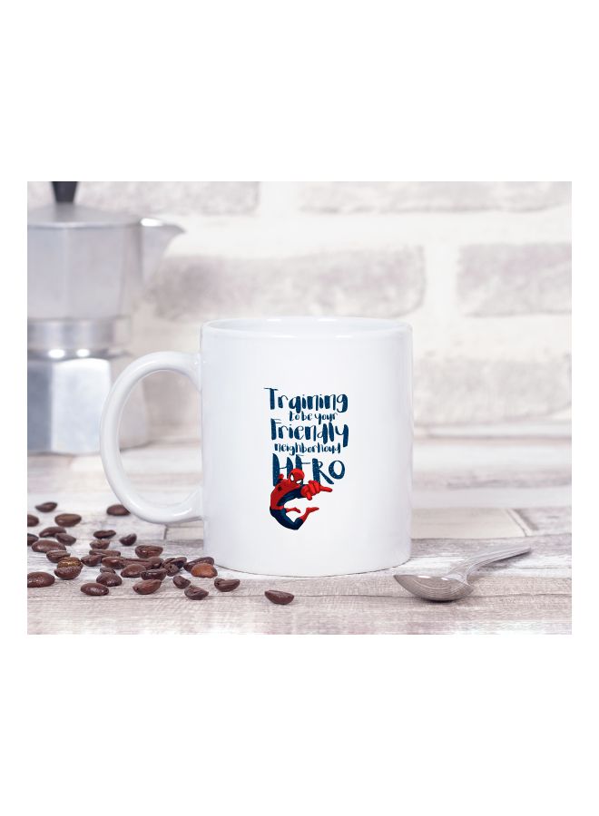 LOUD UNIVERSE Spider Man Printed Coffee Mug White/Blue/Red  - Image 2