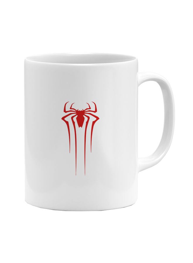 LOUD UNIVERSE Spider Man Logo Printed Coffee Mug White/Red  - Image 1