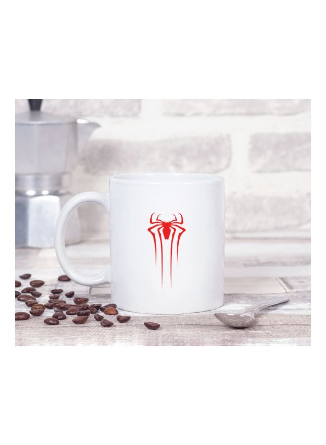 LOUD UNIVERSE Spider Man Logo Printed Coffee Mug White/Red  - Image 2
