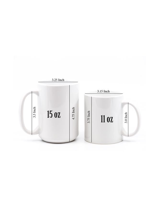 LOUD UNIVERSE - X-Men Hugh Jackman Wolverine Theme Printed Coffee Mug White/Black - Image 1