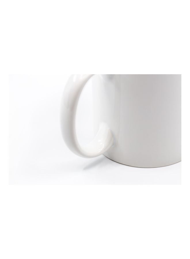 LOUD UNIVERSE - X-Men Hugh Jackman Wolverine Theme Printed Coffee Mug White/Black - Image 1