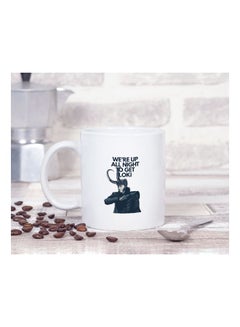 LOUD UNIVERSE Avengers Loki Typography Quote Printed Coffee Mug White/Grey  - Image 2