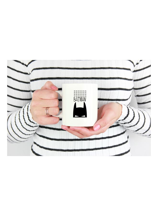 LOUD UNIVERSE Batman Super Hero Printed Coffee Mug Black/White - Image 3