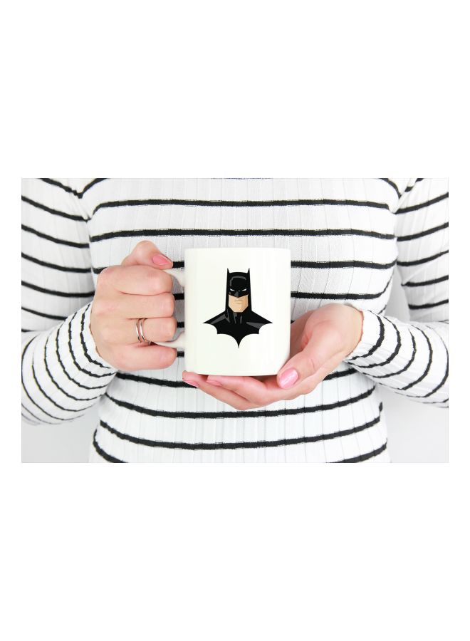 LOUD UNIVERSE Batman Printed Coffee Mug White/Black  - Image 3