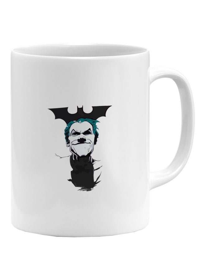 LOUD UNIVERSE Joker Classic Logo Printed Coffee Mug White/Black/Blue  - Image 1