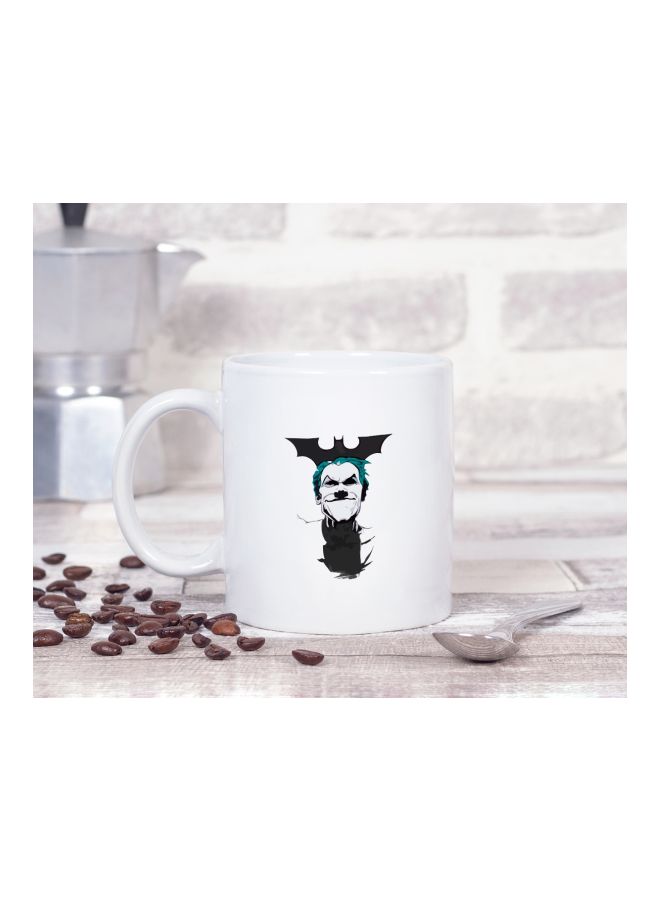 LOUD UNIVERSE Joker Classic Logo Printed Coffee Mug White/Black/Blue  - Image 2