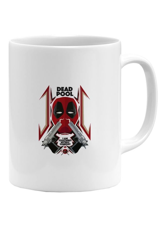 LOUD UNIVERSE Deadpool Printed Coffee Mug White/Black/Red  - Image 1