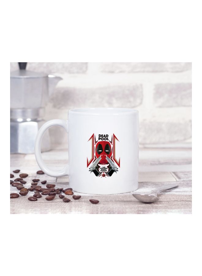 LOUD UNIVERSE Deadpool Printed Coffee Mug White/Black/Red  - Image 2