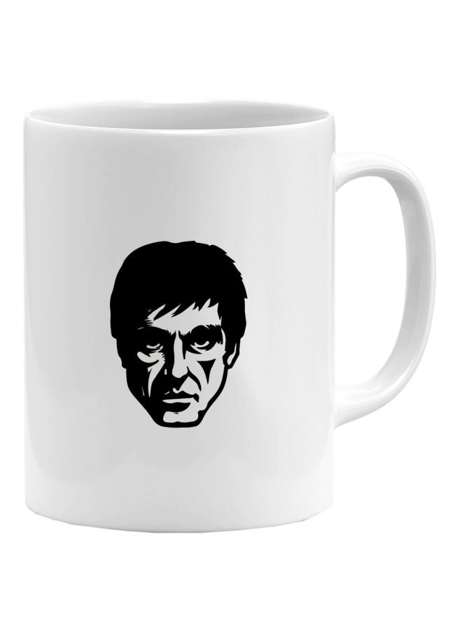 LOUD UNIVERSE - Michael Corleone Al Pacino Printed Coffee Mug White/Black - Image 1