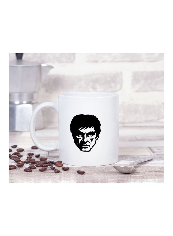 LOUD UNIVERSE - Michael Corleone Al Pacino Printed Coffee Mug White/Black - Image 1