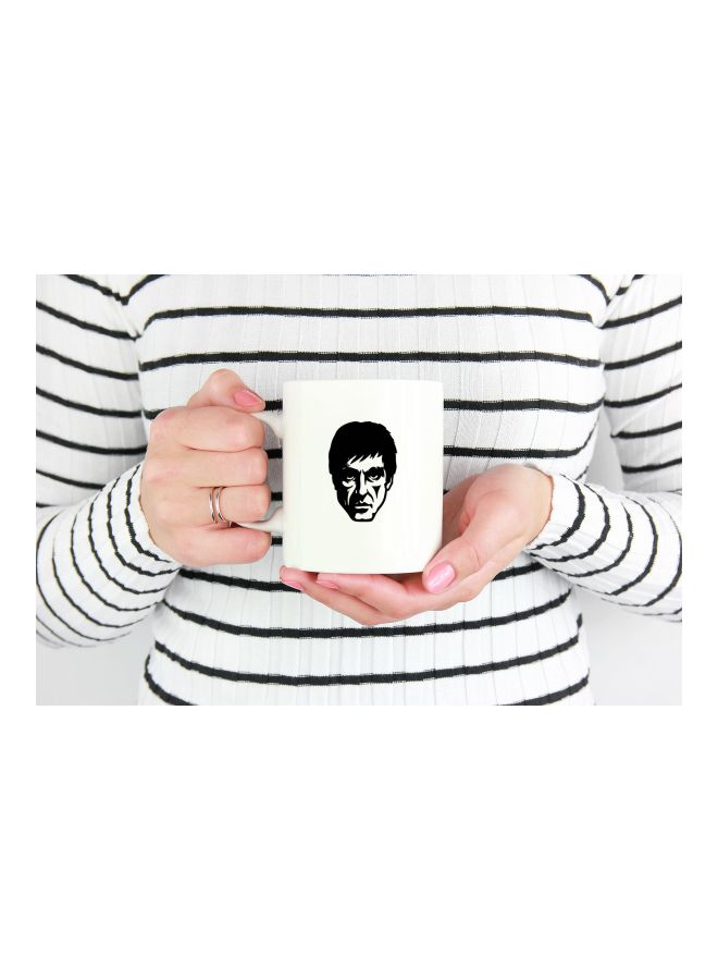 LOUD UNIVERSE - Michael Corleone Al Pacino Printed Coffee Mug White/Black - Image 1