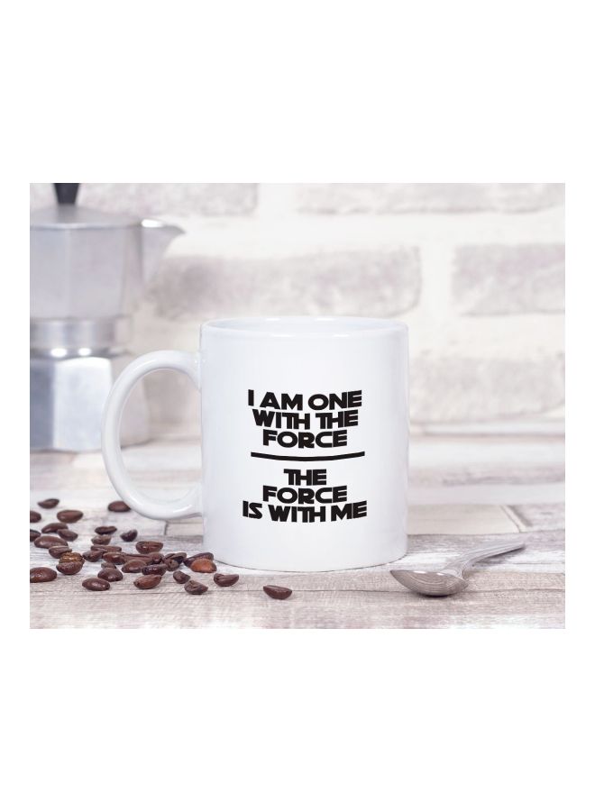 LOUD UNIVERSE Star Wars Movie Quote Printed Coffee Mug White/Black  - Image 2