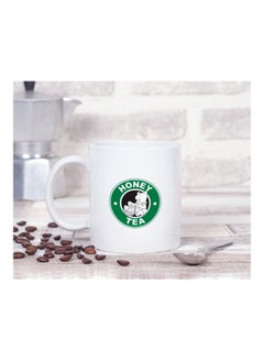 LOUD UNIVERSE StarBucks Pooh Bear Printed Coffee Mug White/Green/Black  - Image 2