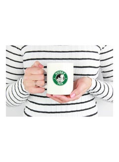 LOUD UNIVERSE StarBucks Pooh Bear Printed Coffee Mug White/Green/Black  - Image 3