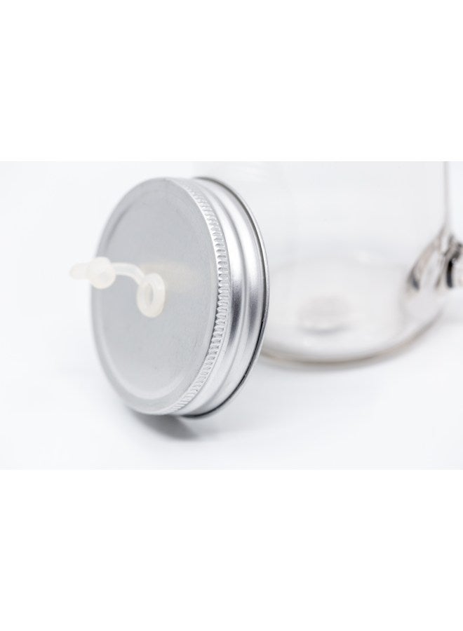 لاود يونيفيرس مرطبان ماسون بماصة بطبعة شخصية دارث فيدر من فيلم Star Wars زجاج شفاف - Image 5