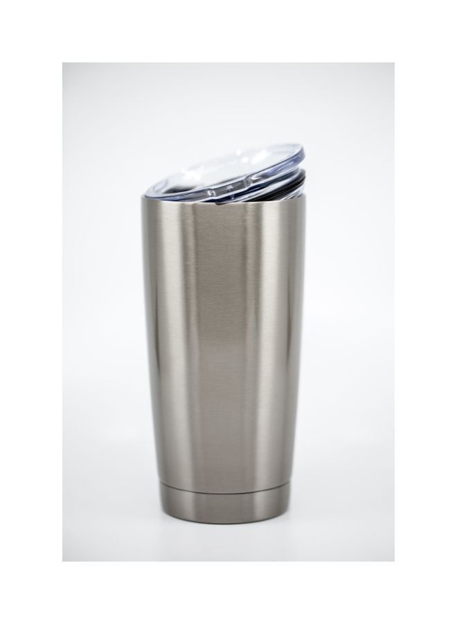 LOUD UNIVERSE Beauty And The Beast Rose Printed Tumbler With Lid Silver/Red/Black  - Image 4