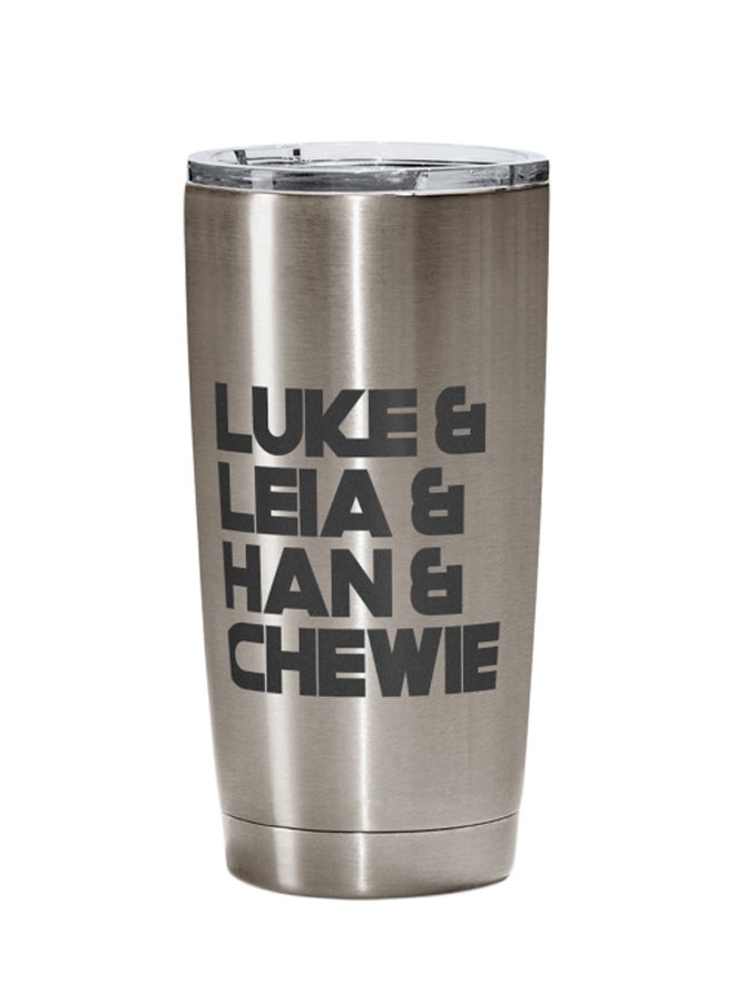 LOUD UNIVERSE Star Wars Printed Tumbler With Lid Silver/Black Silver/Black  - Image 1