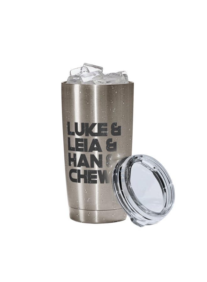 LOUD UNIVERSE Star Wars Printed Tumbler With Lid Silver/Black Silver/Black  - Image 2