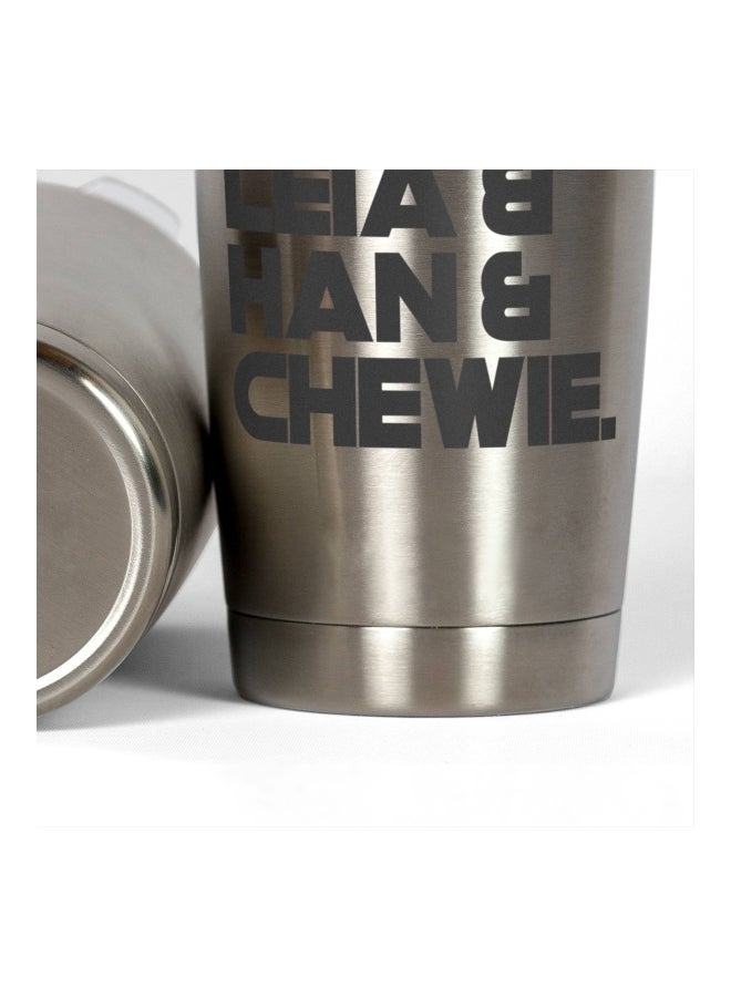 LOUD UNIVERSE Star Wars Printed Tumbler With Lid Silver/Black Silver/Black  - Image 3